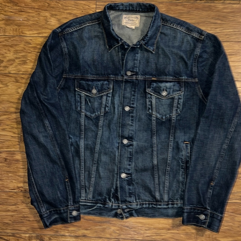 Polo Ralph Lauren Denim Trucker Jacket men’s size XLT